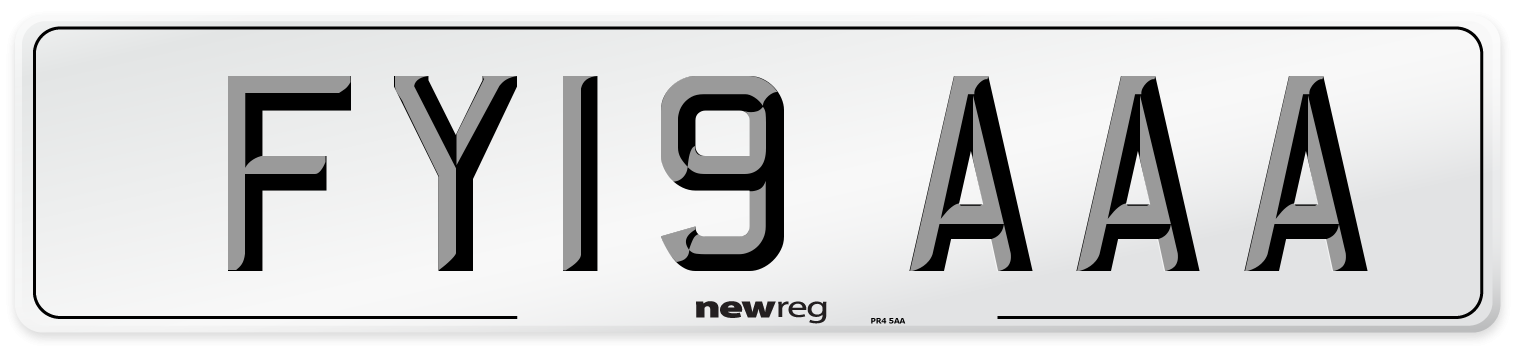 FY19 AAA Number Plate from New Reg
